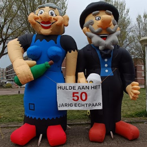 Abraham and Sarah inflatable dolls (3 meters)