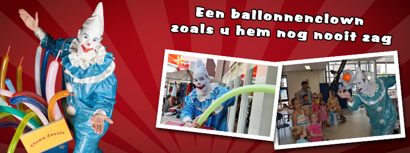 Clown Zassie als ballonartiest