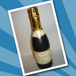 Confetti canon - champagne bottle