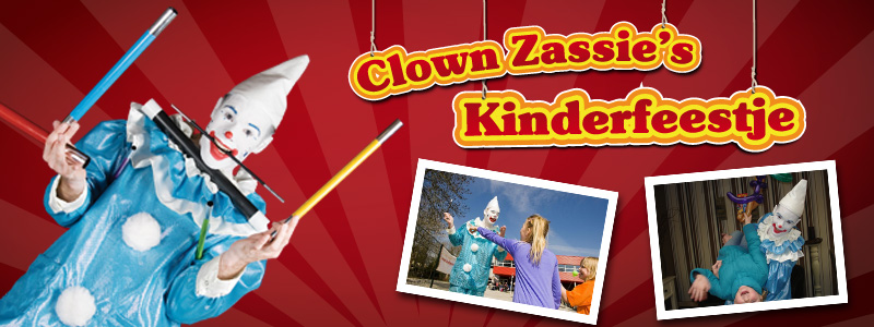 Clown Zassie's Kinderfeest - 1 uur
